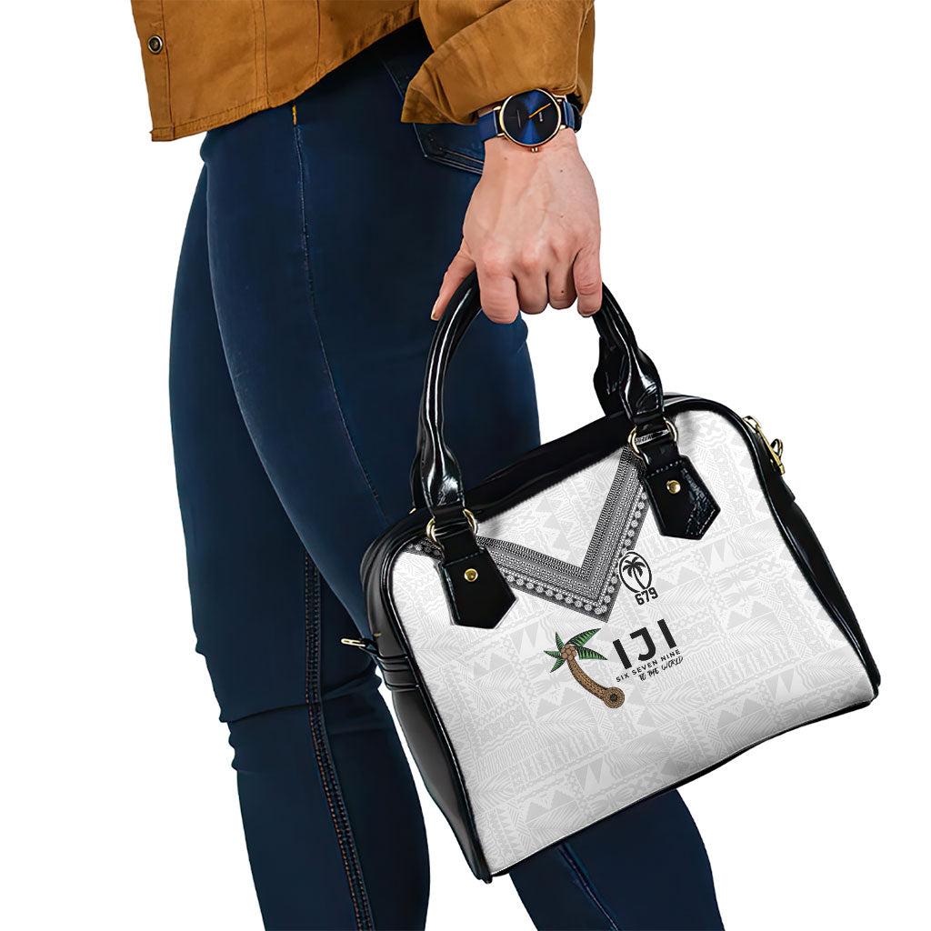 Fijian Rugby Shoulder Handbag Six Seven Nine to The World - Tapa Pattern LT03 - Polynesian Pride