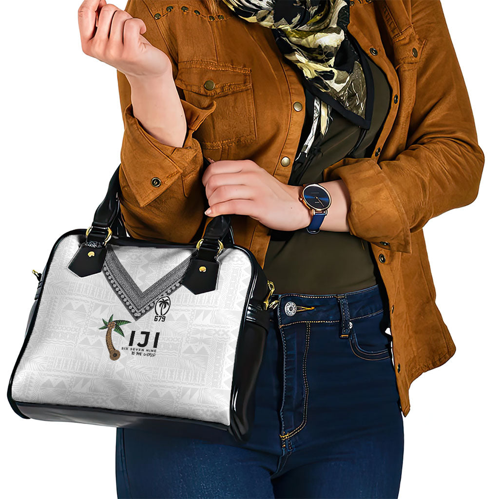 Fijian Rugby Shoulder Handbag Six Seven Nine to The World - Tapa Pattern LT03 - Polynesian Pride
