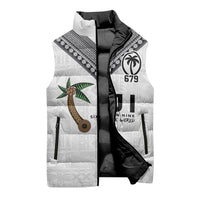 Fijian Rugby Sleeveless Puffer Jacket Six Seven Nine to The World - Tapa Pattern LT03 - Polynesian Pride