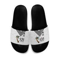 Fijian Rugby Slide Sandals Six Seven Nine to The World - Tapa Pattern LT03 Multicolor - Polynesian Pride