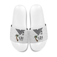Fijian Rugby Slide Sandals Six Seven Nine to The World - Tapa Pattern LT03 Multicolor - Polynesian Pride