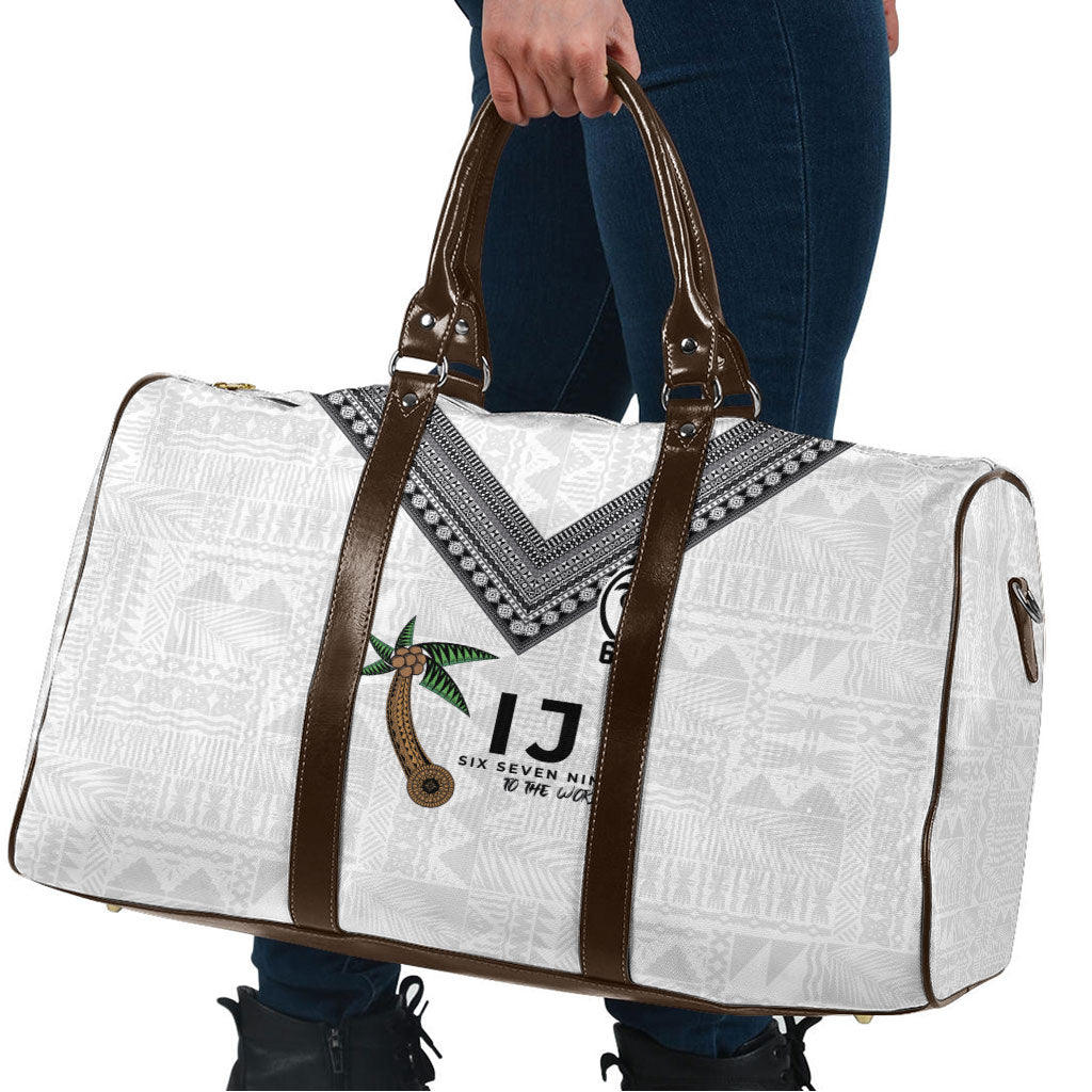 Fijian Rugby Travel Bag Six Seven Nine to The World - Tapa Pattern LT03 - Polynesian Pride