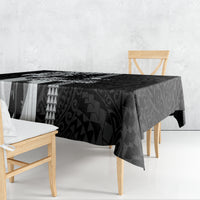 Hawaii Lanai Island Tablecloth Hawaiian King and Kakau Symbols Abstract Shoulder Tattoo LT03 - Polynesian Pride