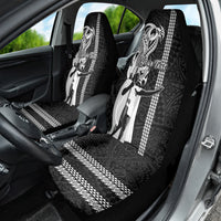 Custom Hawaii Molokai Island Car Seat Cover Hawaiian King and Kakau Symbols Abstract Shoulder Tattoo LT03 - Polynesian Pride