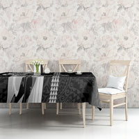 Hawaii Niihau Island Tablecloth Hawaiian King and Kakau Symbols Abstract Shoulder Tattoo LT03 - Polynesian Pride