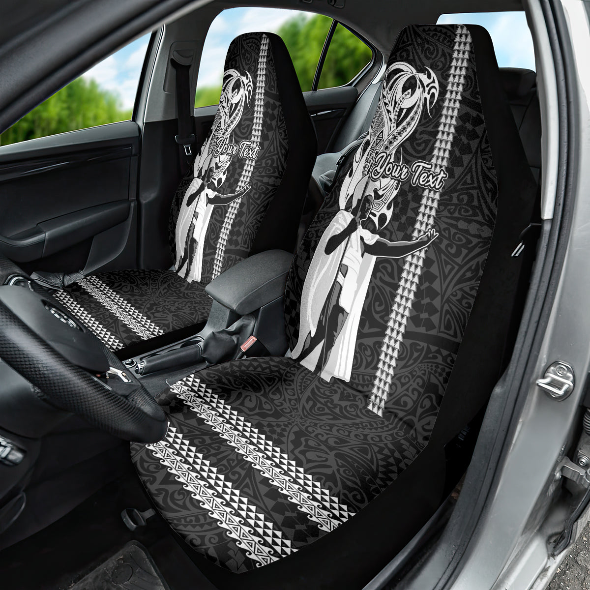 Custom Hawaii Niihau Island Car Seat Cover Hawaiian King and Kakau Symbols Abstract Shoulder Tattoo LT03 - Polynesian Pride