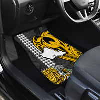Hawaii Oahu Island Car Mats Hawaiian Warrior and Kakau Symbols Abstract Tattoo LT03 - Polynesian Pride