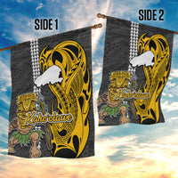Hawaii Kahoolawe Island Garden Flag Hawaiian Warrior and Kakau Symbols Abstract Tattoo LT03 - Polynesian Pride
