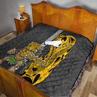 Hawaii Kahoolawe Island Quilt Hawaiian Warrior and Kakau Symbols Abstract Tattoo LT03 - Polynesian Pride
