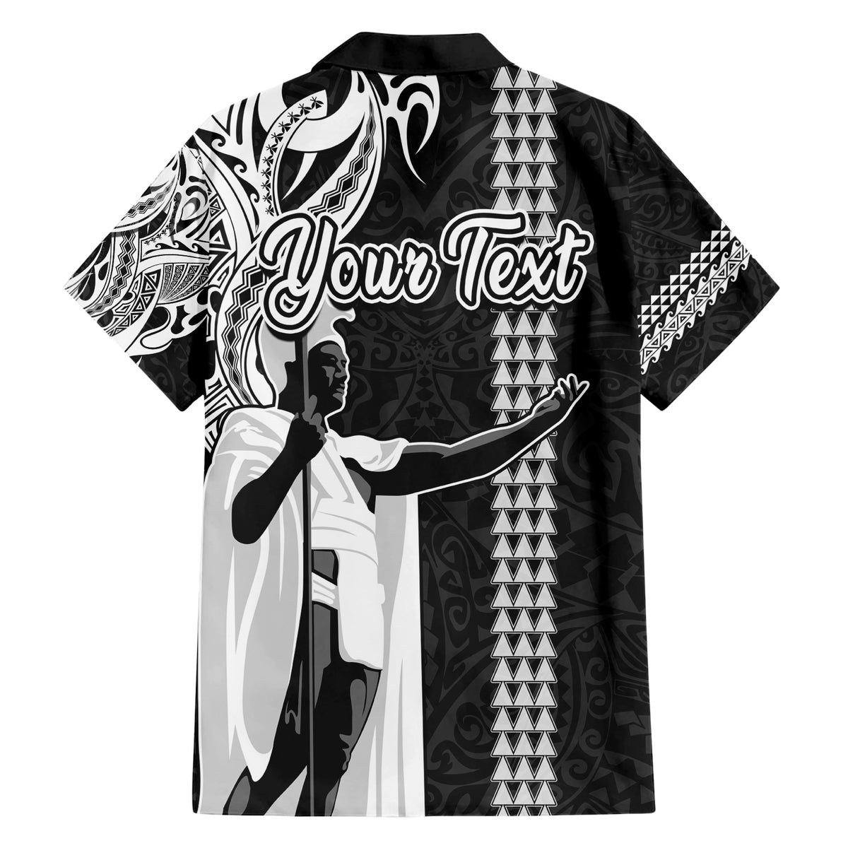 Custom Hawaii Kahoolawe Island Family Matching Short Sleeve Bodycon Dress and Hawaiian Shirt Hawaiian King and Kakau Symbols Abstract Shoulder Tattoo LT03 - Polynesian Pride