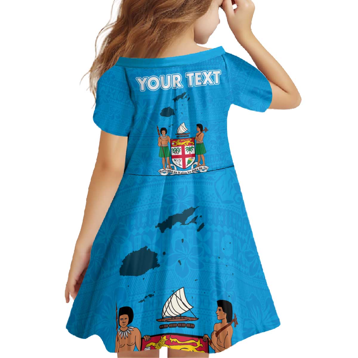 Fiji Merry Christmas Family Matching Off The Shoulder Long Sleeve Dress and Hawaiian Shirt Santa Suit Style With Tapa Tribal Pattern LT03 - Polynesian Pride