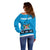 Fiji Merry Christmas Off Shoulder Sweater Santa Suit Style With Tapa Tribal Pattern