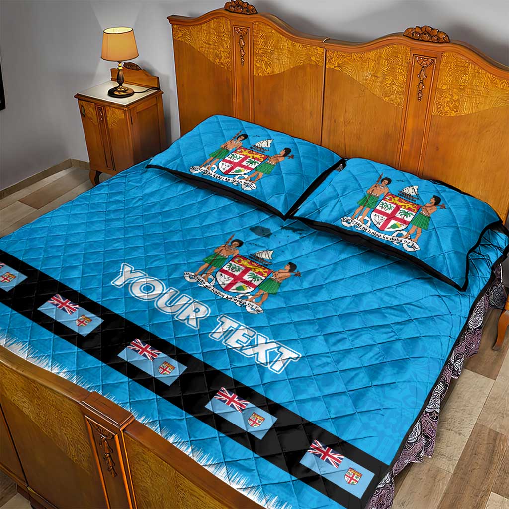 Fiji Merry Christmas Quilt Bed Set Santa Suit Style With Tapa Tribal Pattern