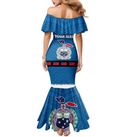 Samoa Merry Christmas Family Matching Mermaid Dress and Hawaiian Shirt Santa Suit Style With Tatau Tattoo Pattern LT03 - Polynesian Pride