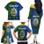 Solomon Islands Merry Christmas Family Matching Off The Shoulder Long Sleeve Dress and Hawaiian Shirt Santa Suit Style With Melanesian Pattern
