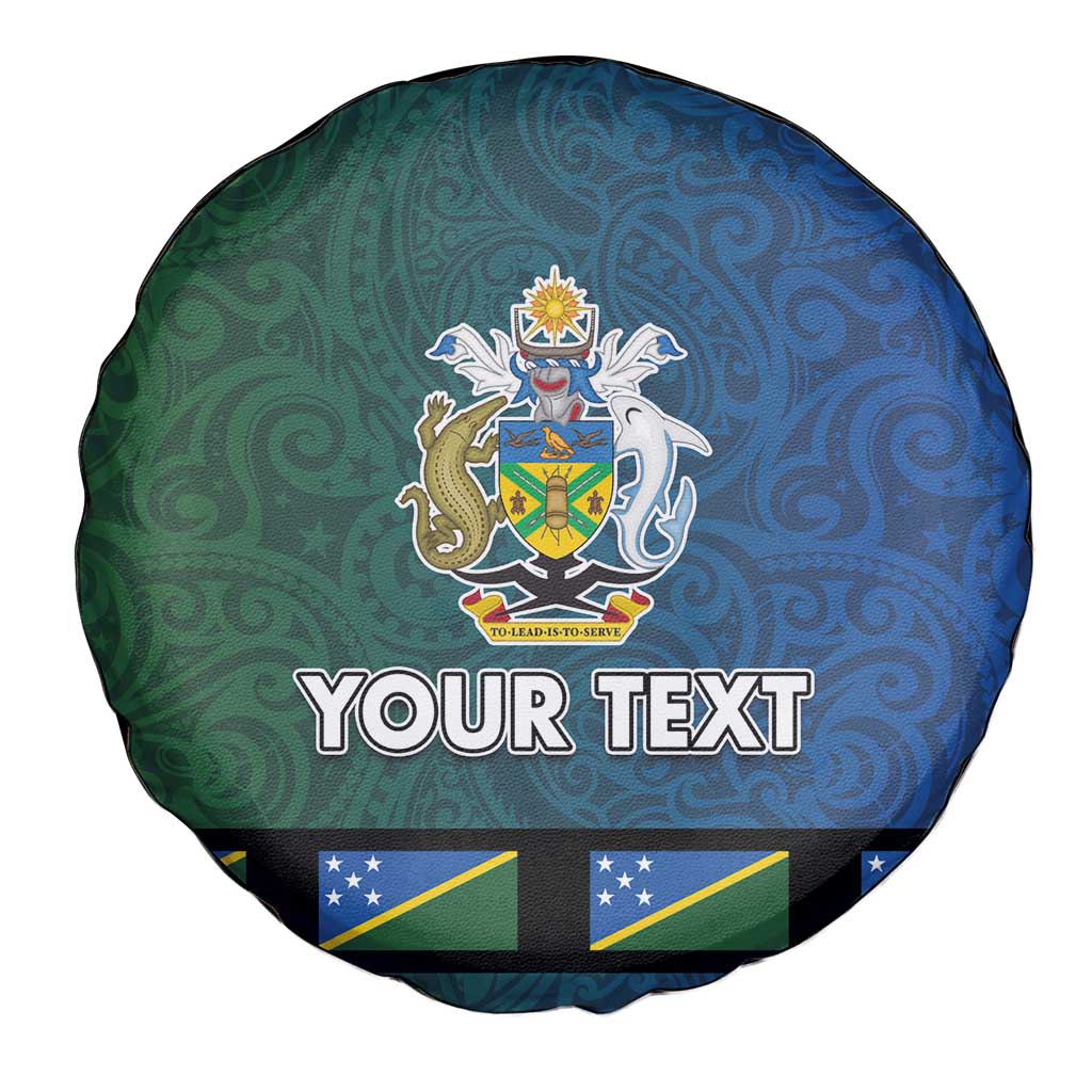 Solomon Islands Merry Christmas Spare Tire Cover Santa Suit Style With Melanesian Pattern LT03 - Polynesian Pride