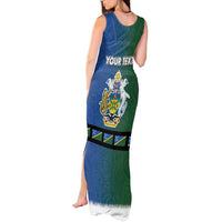 Solomon Islands Merry Christmas Tank Maxi Dress Santa Suit Style With Melanesian Pattern LT03 - Polynesian Pride