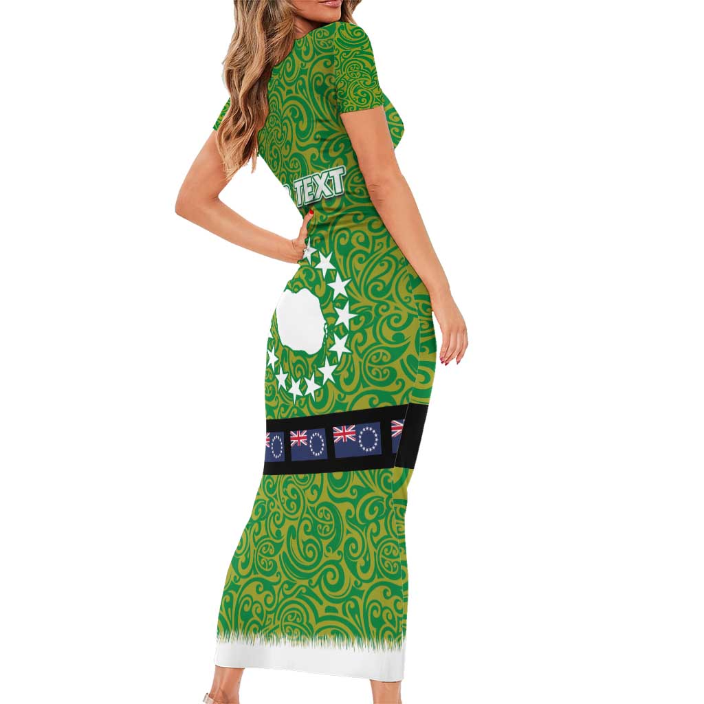 Cook Islands Merry Christmas Family Matching Short Sleeve Bodycon Dress and Hawaiian Shirt Santa Suit Style With Polynesian Pattern LT03 - Polynesian Pride