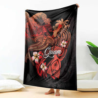 Guam Tribal Chamorro Blanket Polynesian Shark with Plumeria and Sea Vibe LT03 - Polynesian Pride