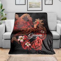 Guam Tribal Chamorro Blanket Polynesian Shark with Plumeria and Sea Vibe LT03 - Polynesian Pride