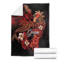 Guam Tribal Chamorro Blanket Polynesian Shark with Plumeria and Sea Vibe LT03 - Polynesian Pride