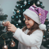 Hawaii Mele Kalikimaka Christmas Santa Hat Funny Santa with Tribal Tattoos Kakau Purple Color LT03 - Polynesian Pride