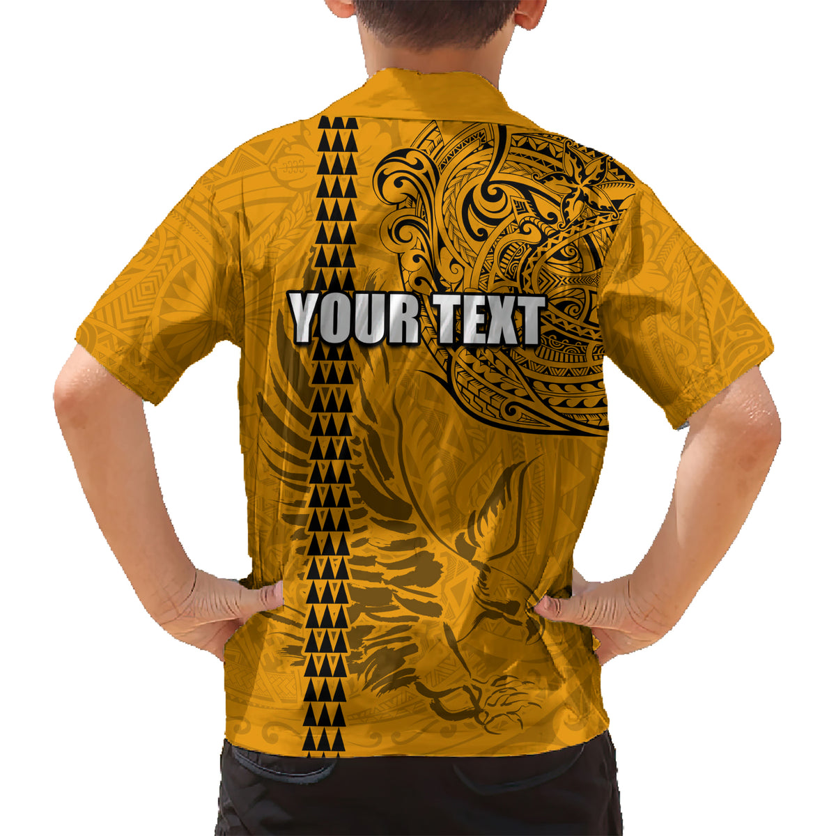 Nanakuli High and Intermediate School Kid Hawaiian Shirt Tribal Kakau Pattern LT03 - Polynesian Pride