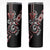 Aotearoa Toitu Te Tiriti-Honour the Treaty Skinny Tumbler Maori Taniwha Haka with Taniko and Tukutuku