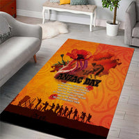 Australia and New Zealand ANZAC Day Area Rug Soldiers Memories - Red Poppies with Aboriginal and Maori Art LT03 - Polynesian Pride