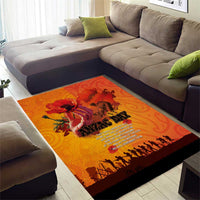 Australia and New Zealand ANZAC Day Area Rug Soldiers Memories - Red Poppies with Aboriginal and Maori Art LT03 - Polynesian Pride