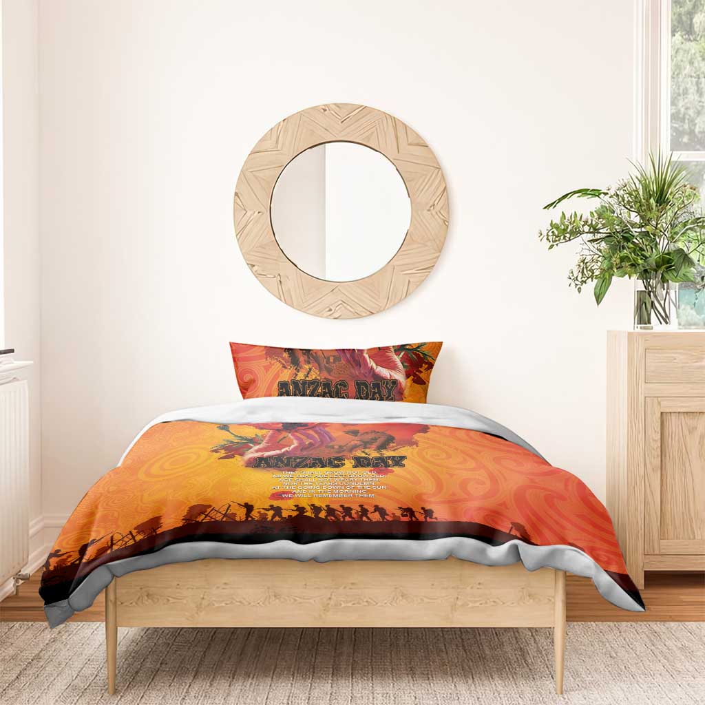 Australia and New Zealand ANZAC Day Bedding Set Soldiers Memories - Red Poppies with Aboriginal and Maori Art LT03 - Polynesian Pride