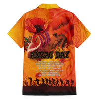 Australia and New Zealand ANZAC Day Family Matching Off Shoulder Maxi Dress and Hawaiian Shirt Soldiers Memories - Red Poppies with Aboriginal and Maori Art LT03 - Polynesian Pride