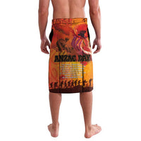 Australia and New Zealand ANZAC Day Lavalava Soldiers Memories - Red Poppies with Aboriginal and Maori Art LT03 - Polynesian Pride