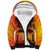 Australia and New Zealand ANZAC Day Sherpa Hoodie Soldiers Memories - Red Poppies with Aboriginal and Maori Art