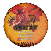 Australia and New Zealand ANZAC Day Spare Tire Cover Soldiers Memories - Red Poppies with Aboriginal and Maori Art LT03 - Polynesian Pride