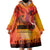 Australia and New Zealand ANZAC Day Wearable Blanket Hoodie Soldiers Memories - Red Poppies with Aboriginal and Maori Art