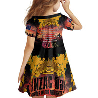 Australia ANZAC Day Family Matching Long Sleeve Bodycon Dress and Hawaiian Shirt Forever in My Thoughts LT03 - Polynesian Pride