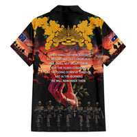 Australia ANZAC Day Family Matching Long Sleeve Bodycon Dress and Hawaiian Shirt Forever in My Thoughts LT03 - Polynesian Pride