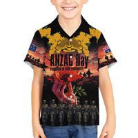Australia ANZAC Day Hawaiian Shirt Forever in My Thoughts
