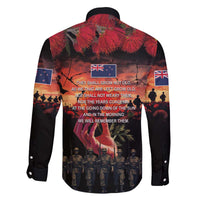 New Zealand ANZAC Day Family Matching Off The Shoulder Long Sleeve Dress and Hawaiian Shirt Forever in My Thoughts LT03 - Polynesian Pride