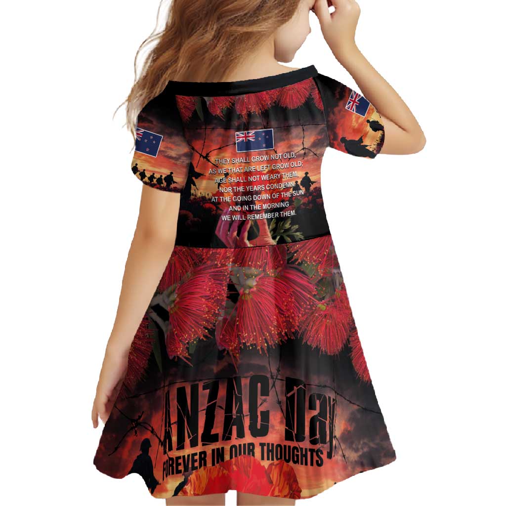 New Zealand ANZAC Day Family Matching Off Shoulder Maxi Dress and Hawaiian Shirt Forever in My Thoughts LT03 - Polynesian Pride