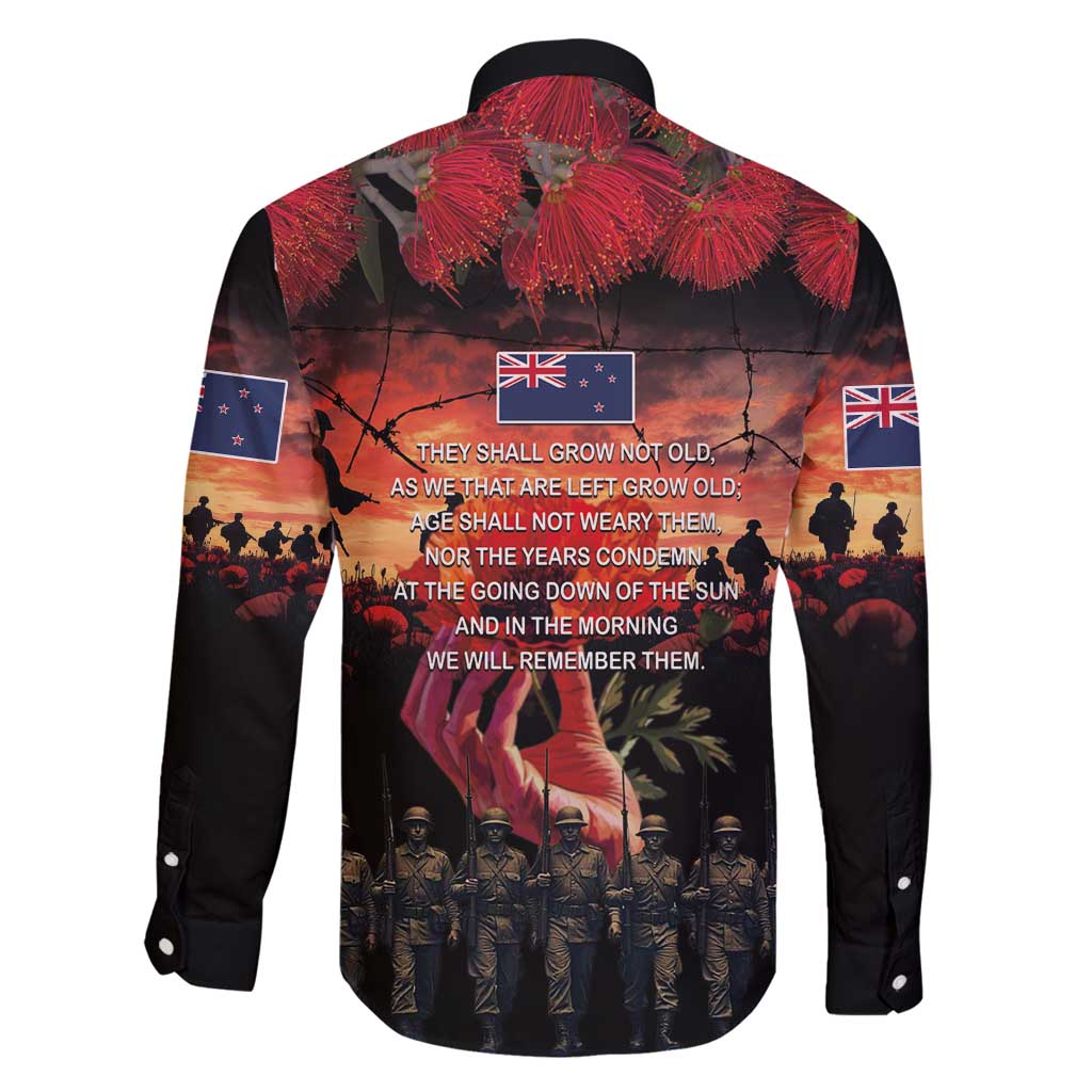 New Zealand ANZAC Day Family Matching Off Shoulder Short Dress and Hawaiian Shirt Forever in My Thoughts LT03 - Polynesian Pride
