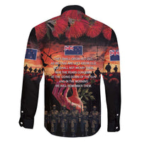 New Zealand ANZAC Day Family Matching Short Sleeve Bodycon Dress and Hawaiian Shirt Forever in My Thoughts LT03 - Polynesian Pride