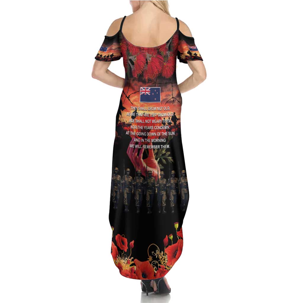 New Zealand ANZAC Day Family Matching Summer Maxi Dress and Hawaiian Shirt Forever in My Thoughts LT03 - Polynesian Pride