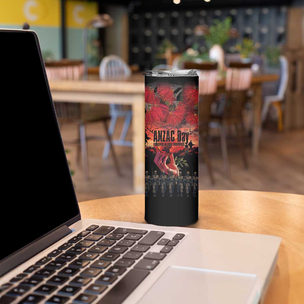 New Zealand ANZAC Day Skinny Tumbler Forever in My Thoughts