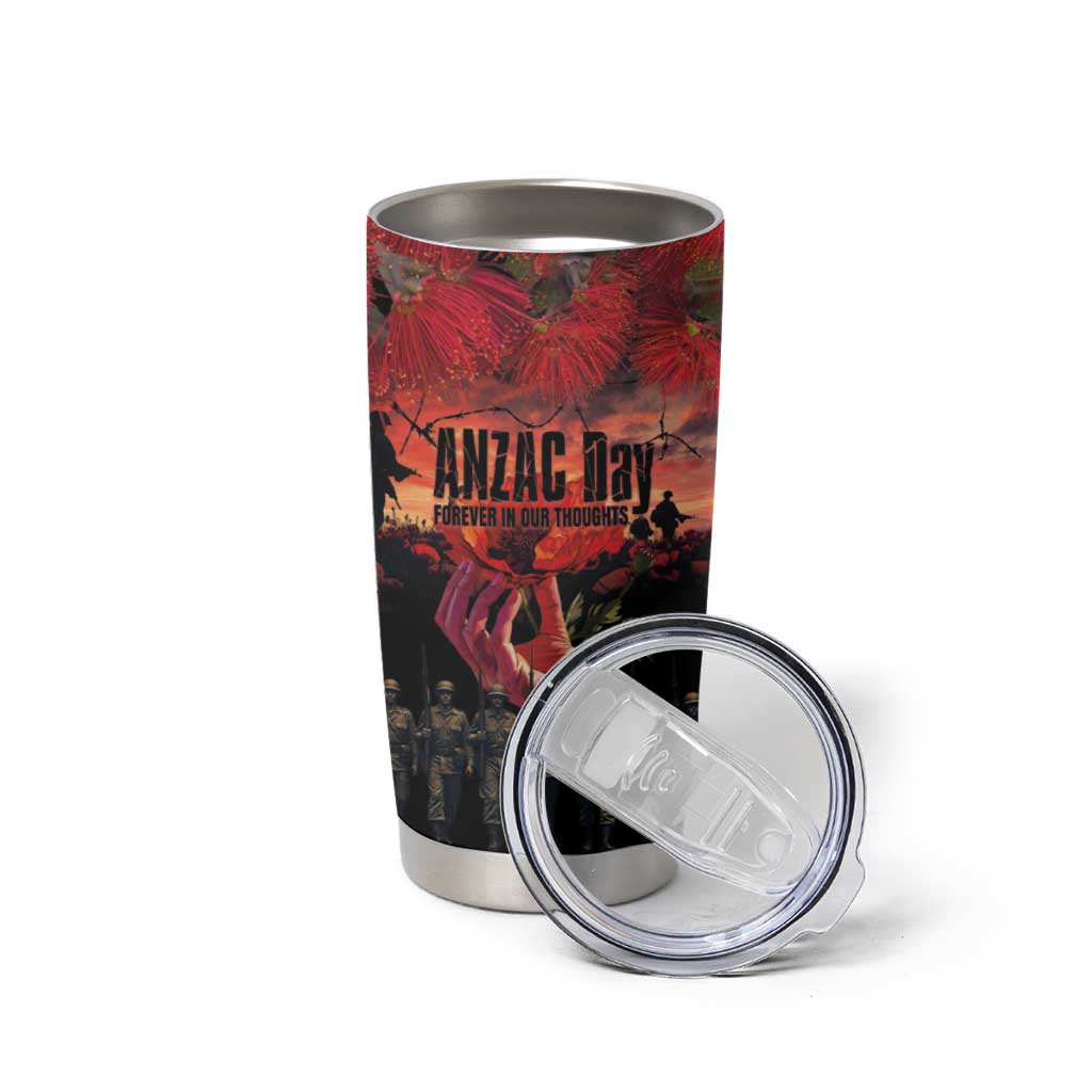 New Zealand ANZAC Day Tumbler Cup Forever in My Thoughts