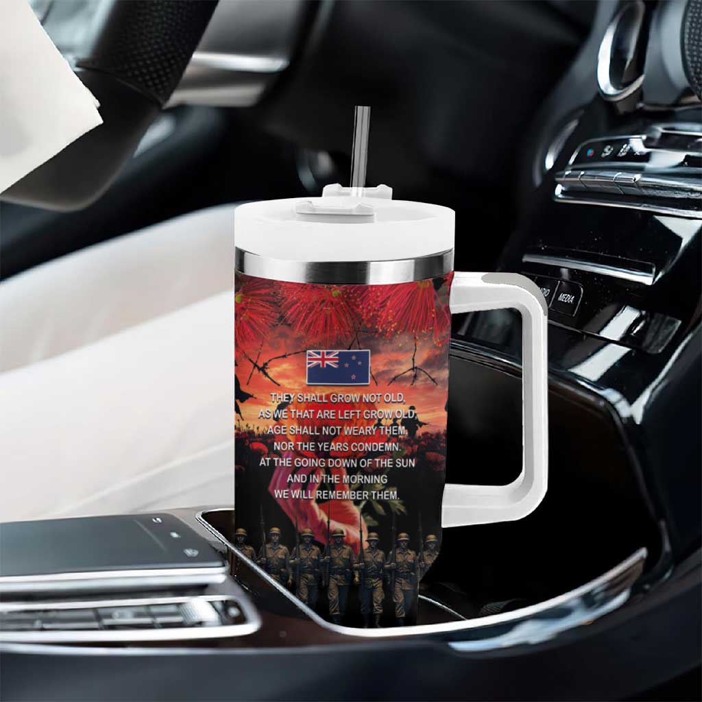 New Zealand ANZAC Day Tumbler With Handle Forever in My Thoughts