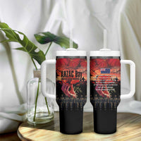 New Zealand ANZAC Day Tumbler With Handle Forever in My Thoughts