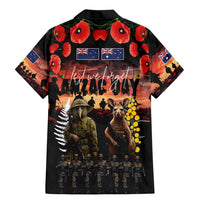 Australia and New Zealand ANZAC Day Family Matching Mermaid Dress and Hawaiian Shirt Kangaroo and Kiwi Bird Soldier - Forever in My Thoughts LT03 - Polynesian Pride
