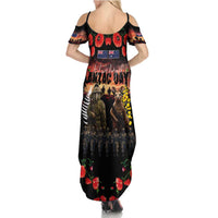 Australia and New Zealand ANZAC Day Family Matching Summer Maxi Dress and Hawaiian Shirt Kangaroo and Kiwi Bird Soldier - Forever in My Thoughts LT03 - Polynesian Pride